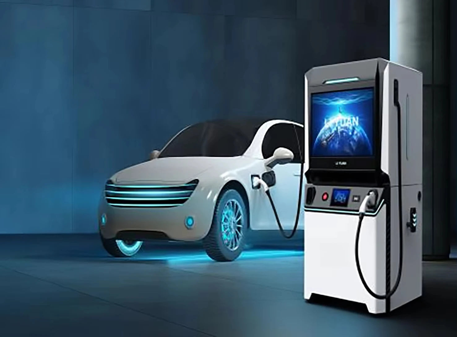 Durable 180KW 100kwh DC Solar Power Bank with 2 Charger Cable CCS GBT New Condition Electric Car Charging Station