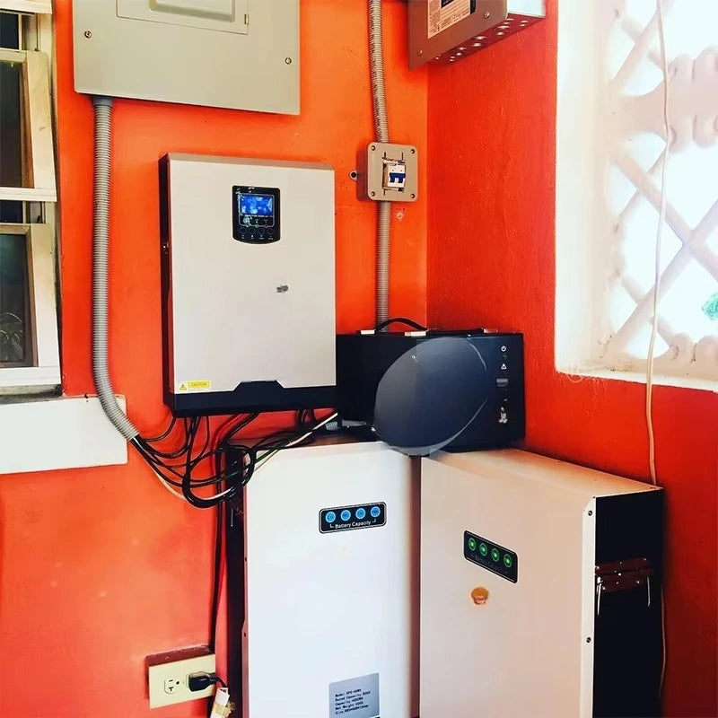 Hybrid Solar System off Grid Lithium Battery 5kw 10kw 15kw Inverter With Mppt Charge Complete for Home Use