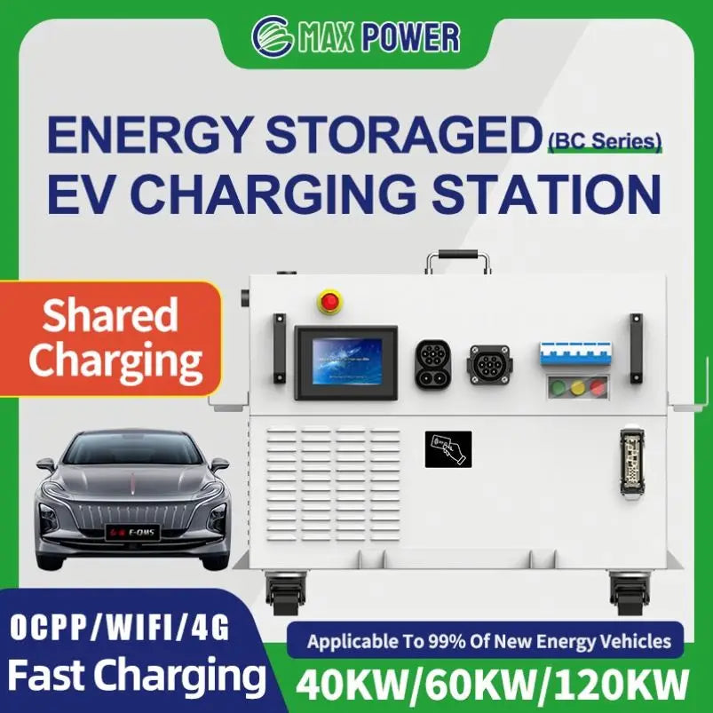 40kw 40kwh Mobile Energy Storage Ev Car Power Bank Charging Station Portable Power Station for Electric Car