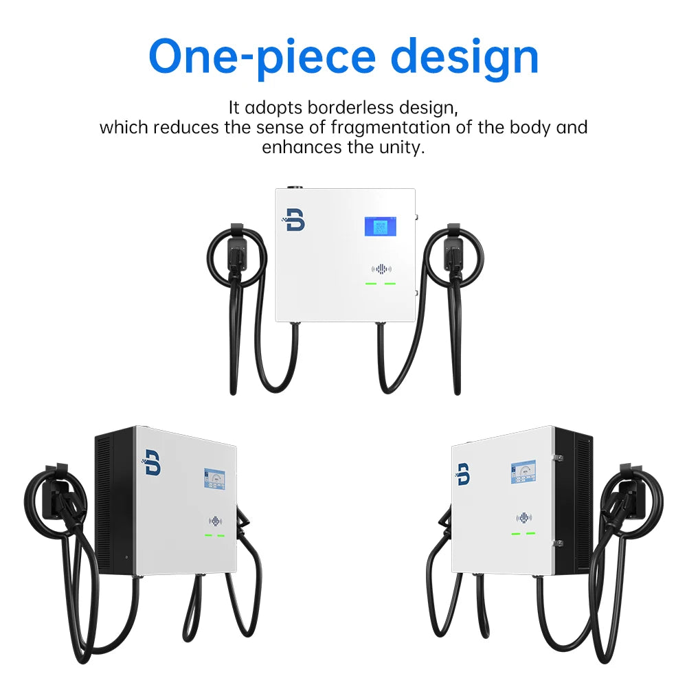 BENY Dual Gun Fast Wall Mount 40KW 60KW Home Electric Car Charger New Commercial Charger EV DC Fast Charging Station Wallbox