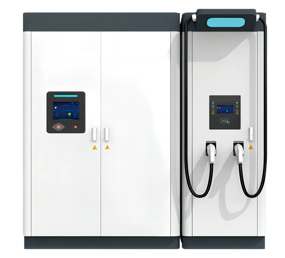 Solar Power ESS with EV Charger Integrated Solution 215kwh Backup Energy Storage 100kw DC Fast Car Charging Station off Grid