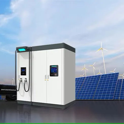 Solar Power ESS with EV Charger Integrated Solution 215kwh Backup Energy Storage 100kw DC Fast Car Charging Station off Grid