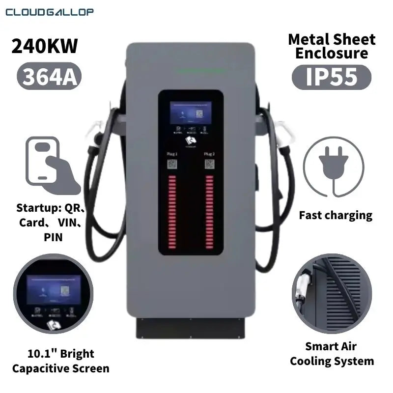 Ev Car Charger 300KW To 360KW DC EV Charger Ocpp 1.6 J Electric Car DC EV Charging Station With IP55 Waterproof