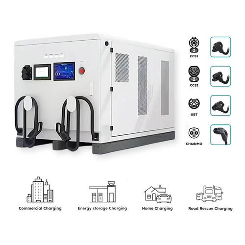 40kwh 60kwh 122kwh Electric Car Power Bank Portable EV Fast Charging Station  for Emergency Rescue