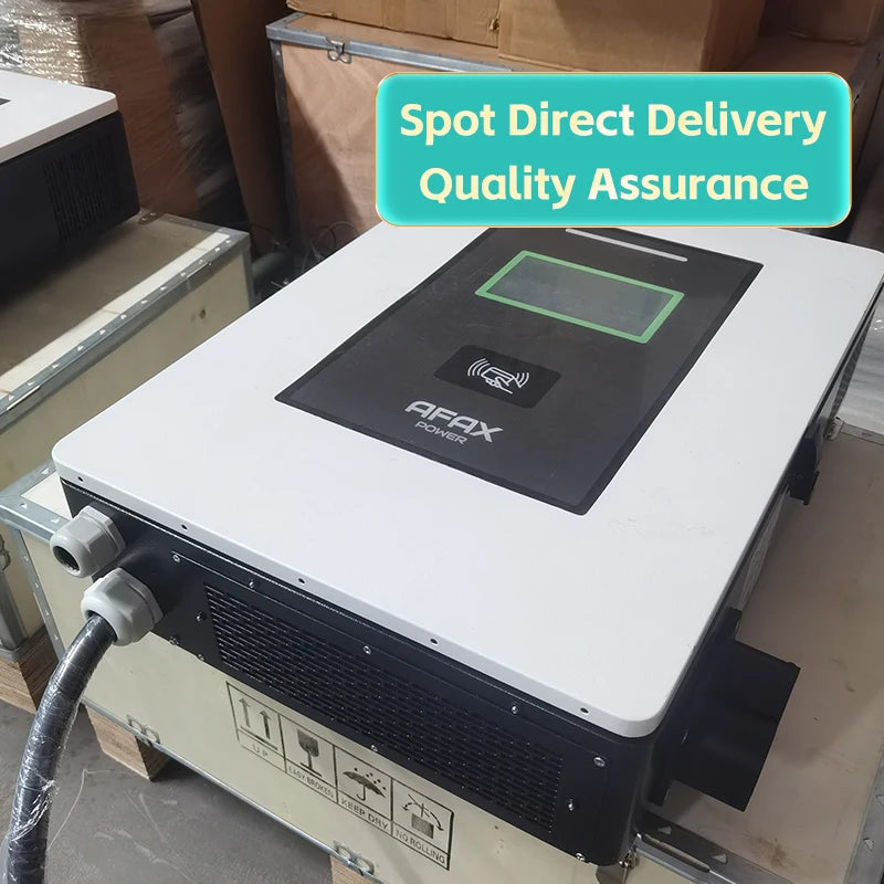 AFAX Solar Wall-mounted Smart EV Charger CCS2/GBT 30kw 40kw DC Fast Charging Station With Online Payment System