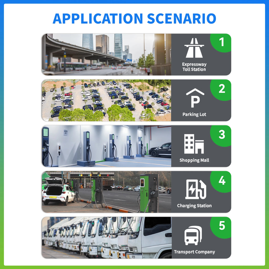 Commercial Vehicle EVSE New 60KW to 240KW OCPP DC Fast Charger Pile for Electric Cars Ev Charging Station