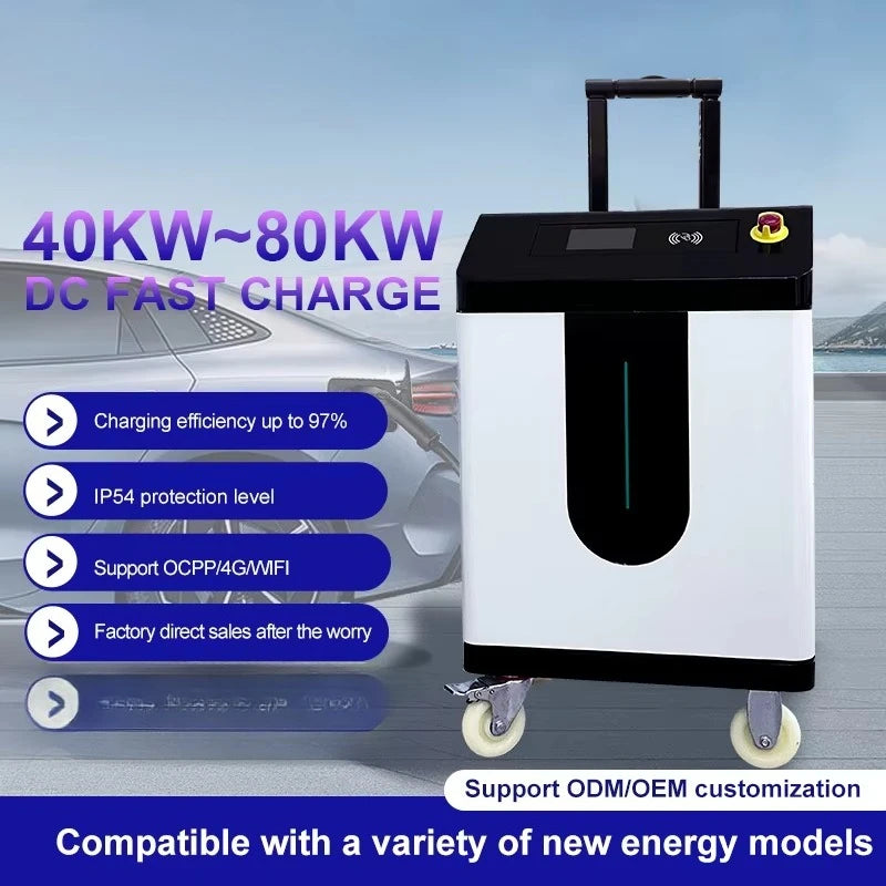 Maximum power mobile electric vehicle charger pile fast charging station