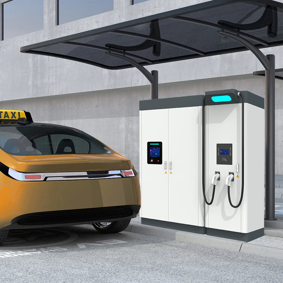 Solar Power ESS with EV Charger Integrated Solution 215kwh Backup Energy Storage 100kw DC Fast Car Charging Station off Grid