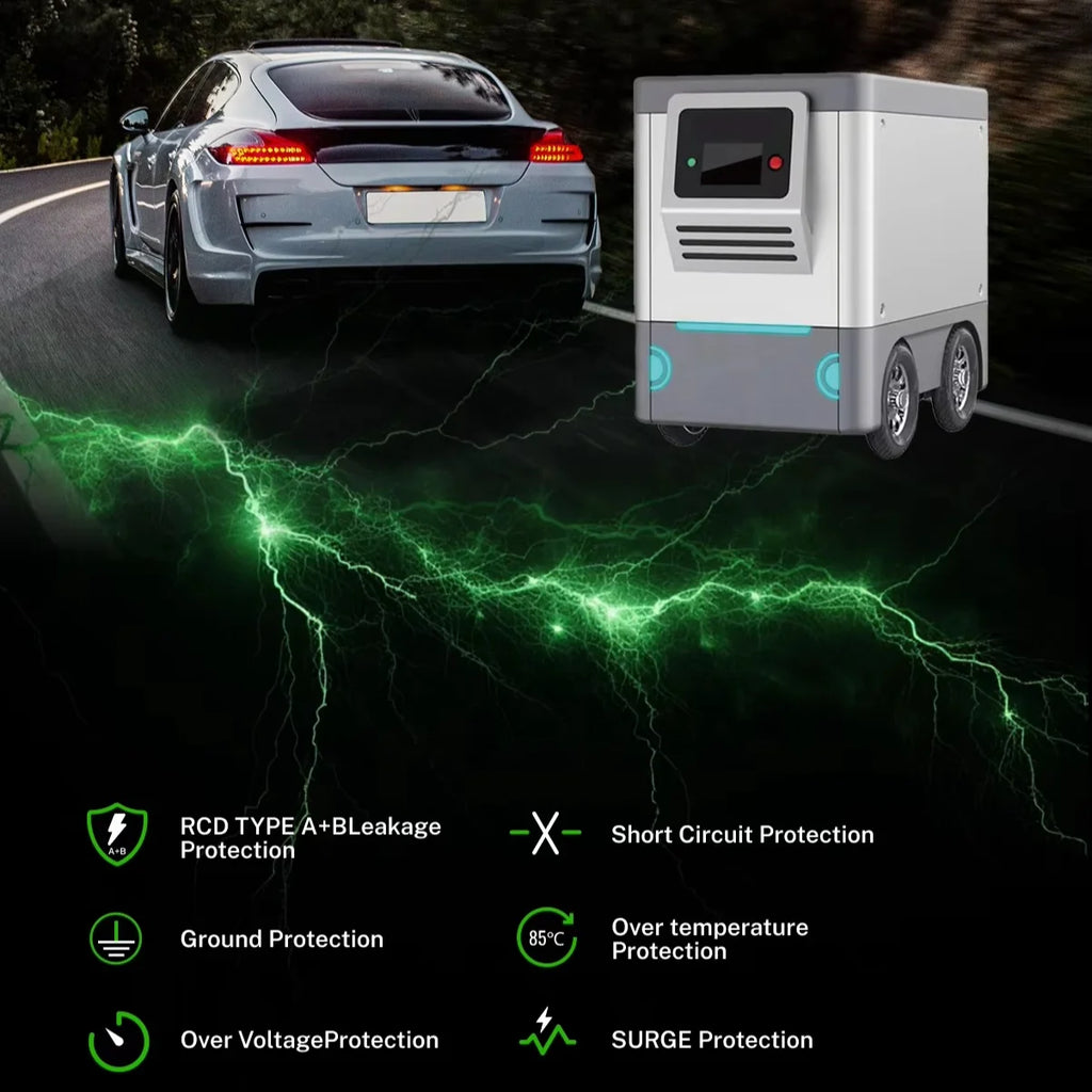 Home EV Charging Station EV Car Power 60kW Portable Mobile Energy Storage Charging Robot With Battery Storage