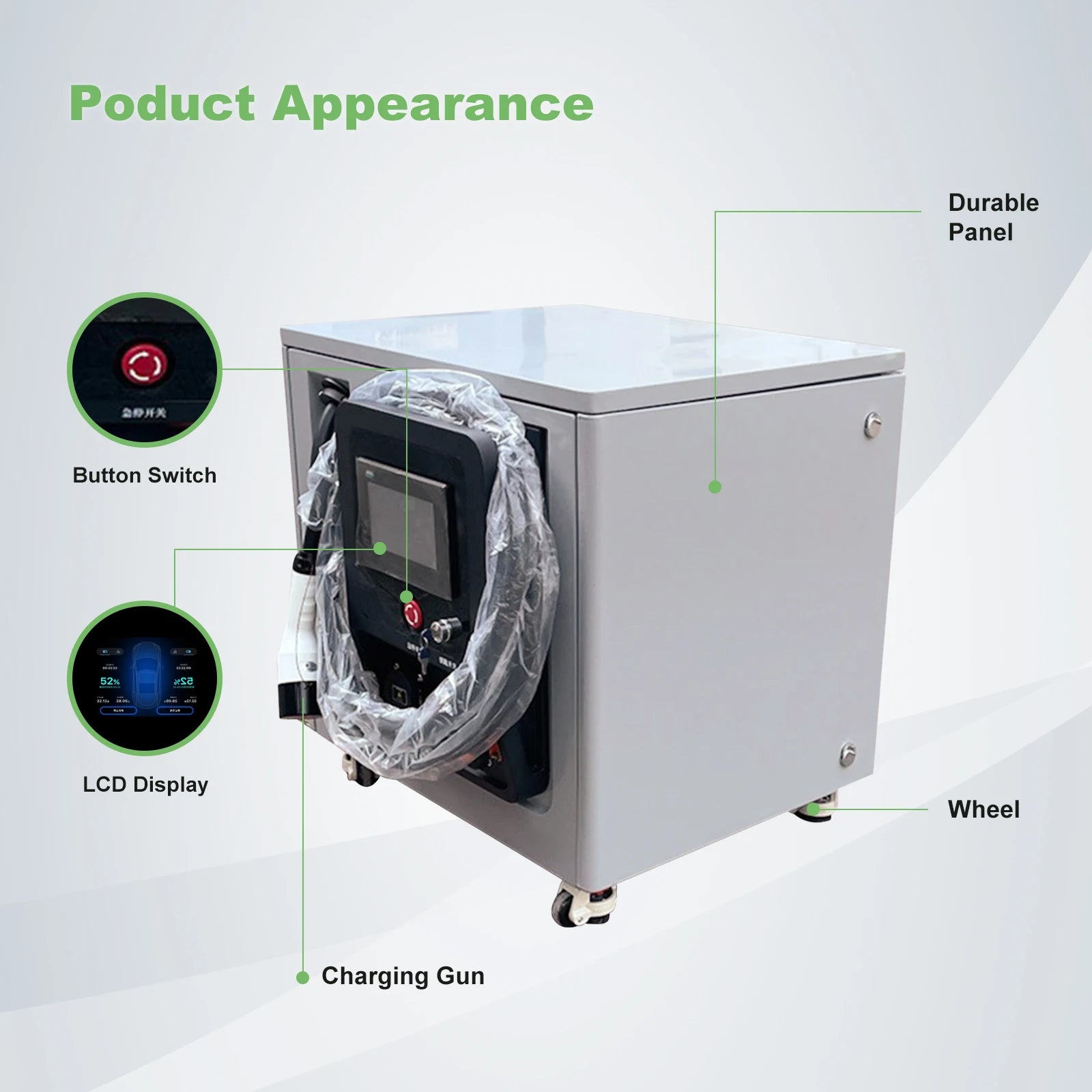 Emergency Power Car Charging Station 11.5kwh/20kwh Portable DC EV Charger DC Power Bank For Electric Vehicle Charging