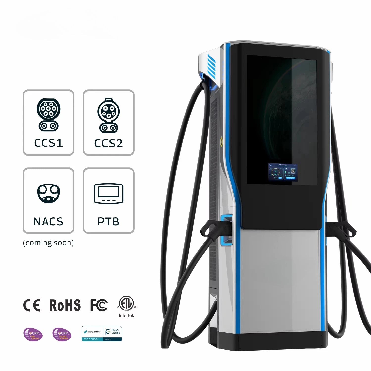 Solar Panel Electric Car Charger DC 120kW 320kW EV-DC-fast-charger CCS 240kW 160kW EV DC Charging Station for EV